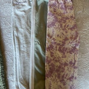 H&M girls pansy bundle of 3  size 7/8y brand new comfortable/winter/joggers/pant